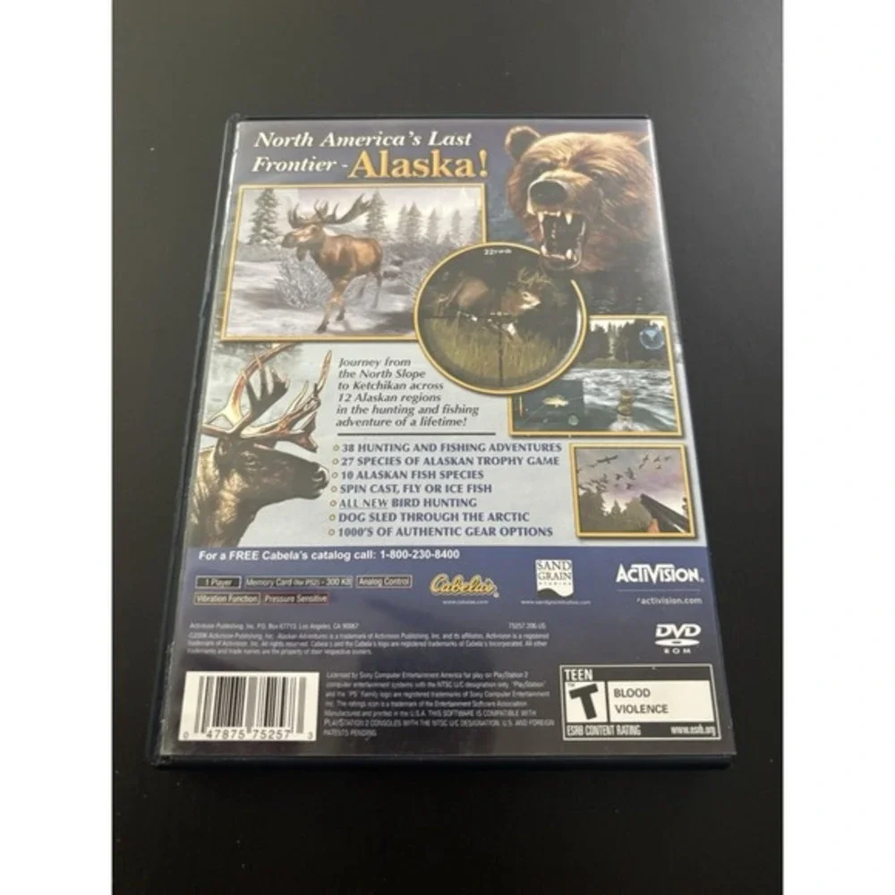 PS2 Playstation 2 - Cabela's Alaskan Adventures -‎ Complete - CIB W/ Manual